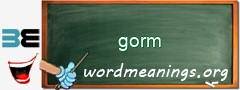 WordMeaning blackboard for gorm